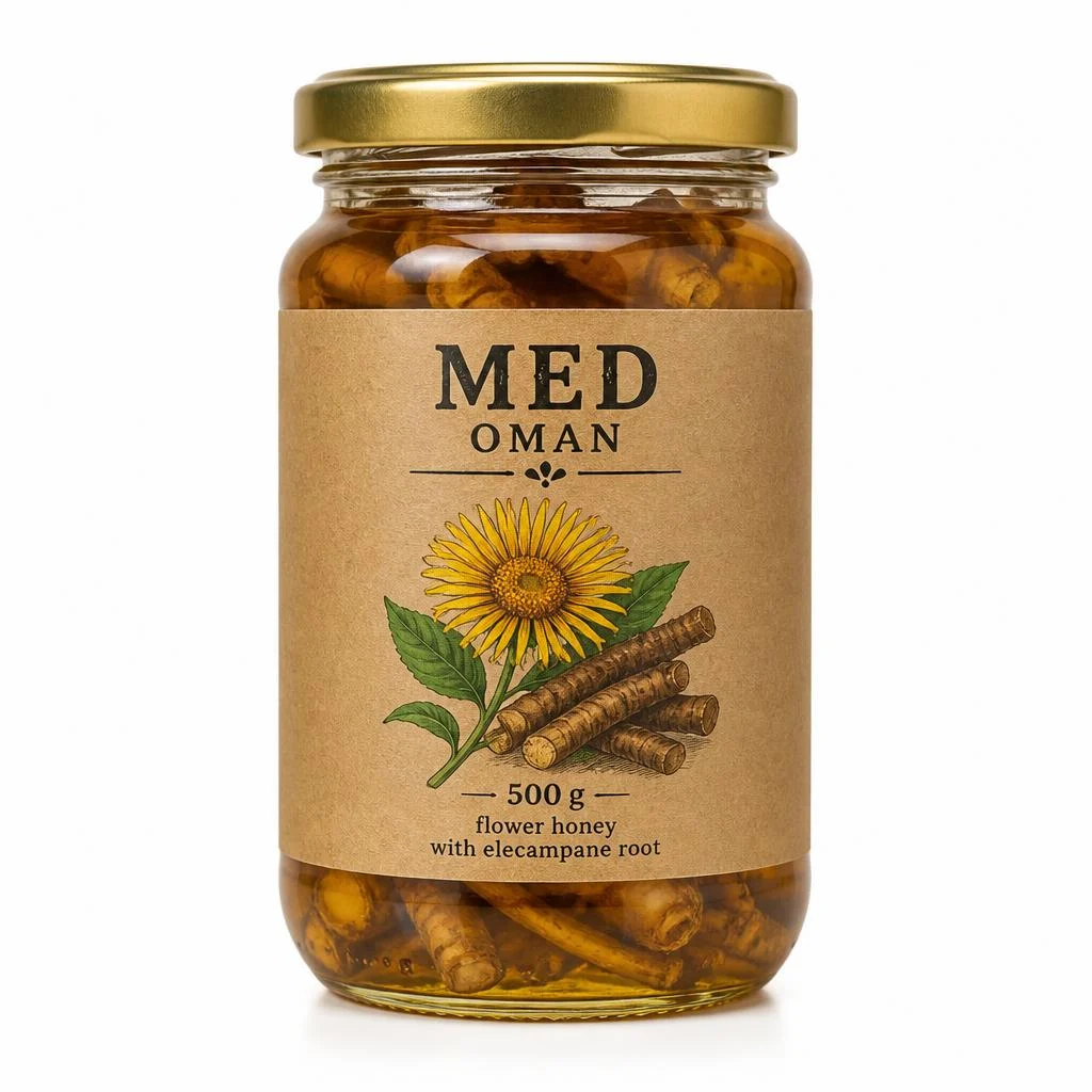Med Oman — Cvetni med sa biljkom oman
