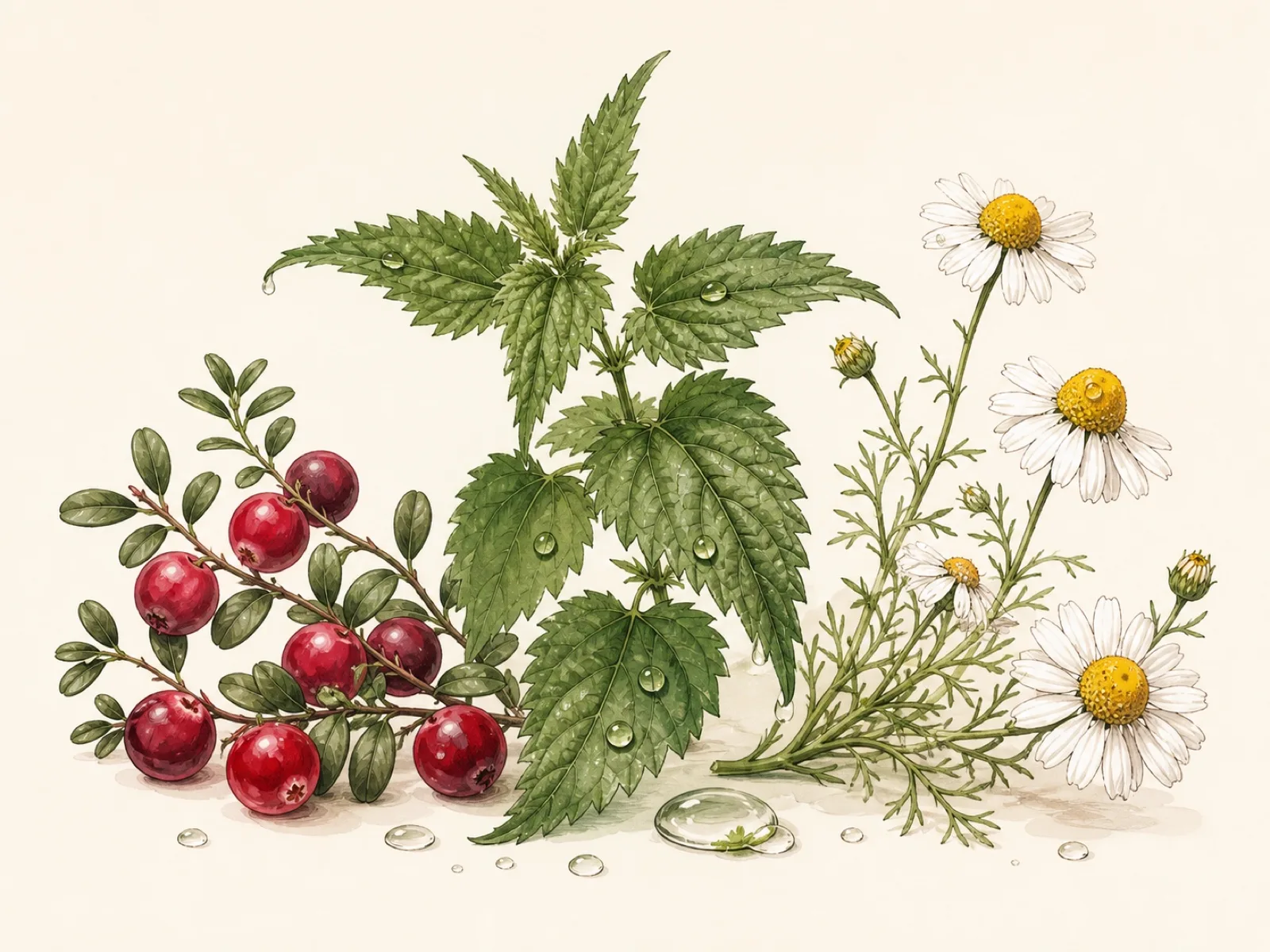 Vaccinium oxycoccos + Urtica dioica