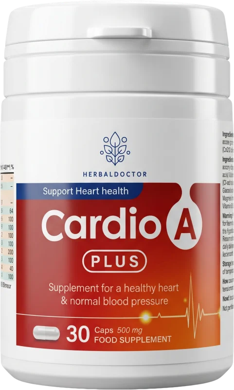 CARDIO A PLUS — Kapsule sa glogom i ginkom