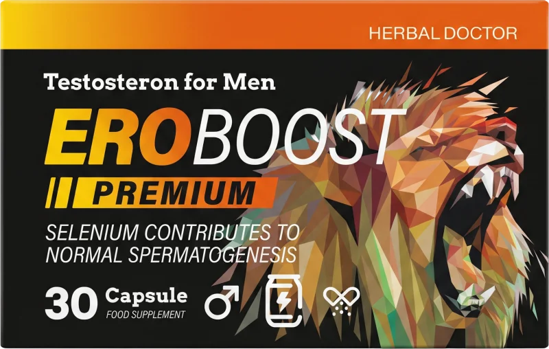 Eroboost — Kapsule sa ženšenom, tribulusom i makom — Muško zdravlje