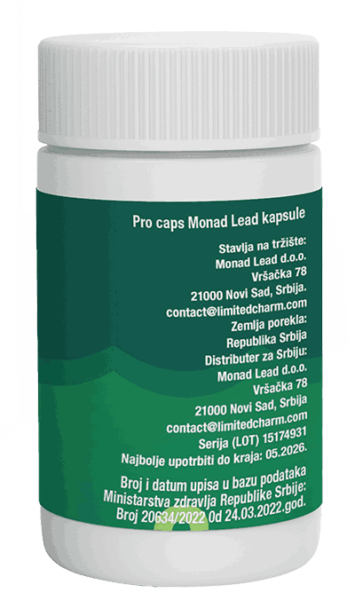 Pro Caps - Kapsule za Muško Zdravlje - Limited Charm RS